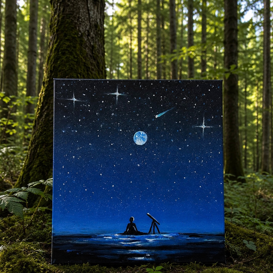 Pittura in foresta da Baby di Cecca