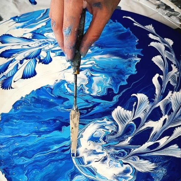 Fluid Art su maxi tela a Meraviglioso - 49€